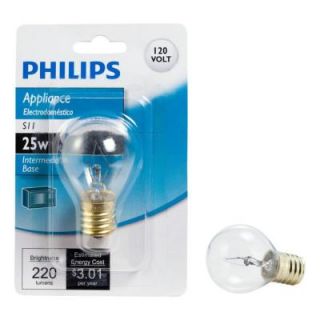 Philips 25 Watt Incandescent S11 High Intensity Light Bulb 416701