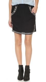 Velvet Asha Embroidered Skirt