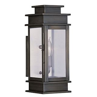 Livex Lighting Princeton 1 Light Wall Lantern; Vintage Pewter