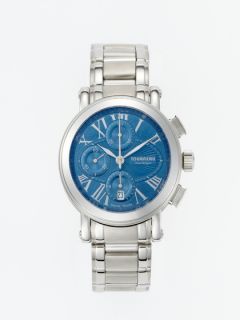 Tourneau Round Stainless Steel & Blue Face Watch, 41mm by Tourneau