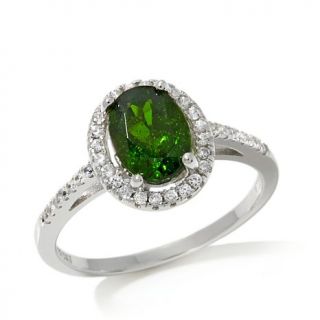 Colleen Lopez "I Dew" 1.13ct Chrome Diopside and White Zircon Sterling Silver R   7847925