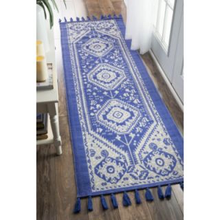 Noreen Hand Woven Blue Area Rug