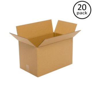 Plain Brown Box 20 in. x 16 in. x 14 in. Multi depth 20 Box Bundle PRA0117B