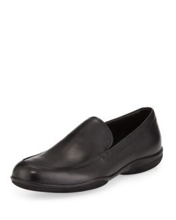 Prada Venetian Soft Calfskin Loafer, Black