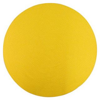 ITM Sunsplash Yellow Indoor/Outdoor Rug; Round 8