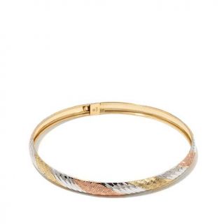 Michael Anthony Jewelry® 10K Gold Diamond Cut 7 1/2" Bangle Bracelet   8068600