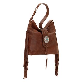 American West Seminole Brown Hobo Handbag   17543096  