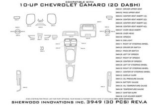 2010, 2011 Chevy Camaro Wood Dash Kits   Sherwood Innovations 3949 R   Sherwood Innovations Dash Kits