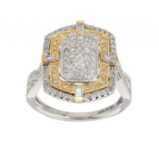 Art Deco Design Diamond Ring, 14K Gold 1.00 cttw by Affinity —