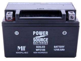 Power Source Battery WPZ10S (YTZ 10S Replacement) Sealed Battery 01 330   1 Year Manufacturer Warranty!