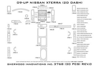 2010, 2011 Nissan Xterra Wood Dash Kits   Sherwood Innovations 3768 R   Sherwood Innovations Dash Kits