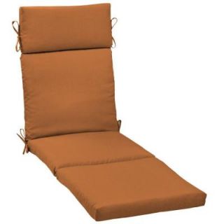 Hampton Bay Rust Solid Outdoor Chaise Lounge Cushion DISCONTINUED WC04853X 9D1