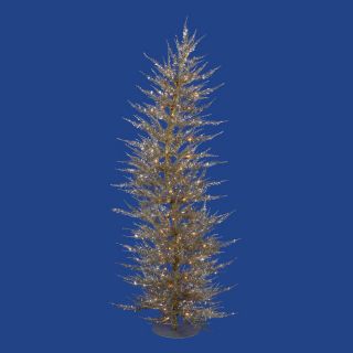 Vickerman 3 ft Pre Lit Slim Artificial Christmas Tree with White Incandescent Lights