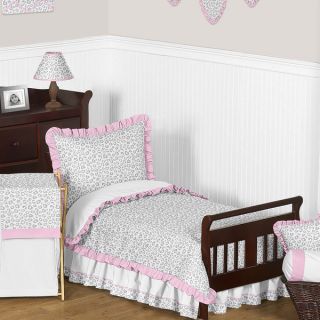 Sweet Jojo Designs Girl 5 piece Chevron Zig Zag Toddler Comforter Set