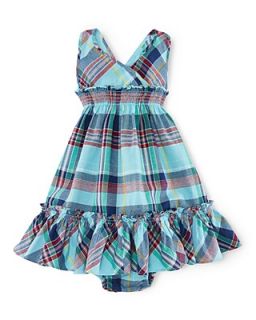Ralph Lauren Childrenswear Infant Girls' Madras Dress   Sizes 9 24 Months