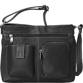 Le Donne Leather Two Pocket Crossbody Bag