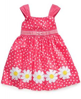Blueberi Boulevard Kids Dress, Little Girls Floral Dot Dress   Kids