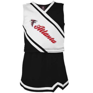 Atlanta Falcons Preschool Girls Team Spirit 2 Piece Cheerleader Set   Black