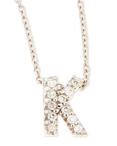 Roberto Coin Diamond Love Letter Necklace, A