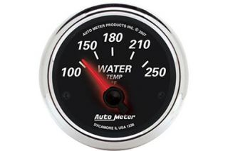 AutoMeter 1238   Range 100°   250° F, short sweep/electric Water Temperature   2 1/16" Temperature   Gauges