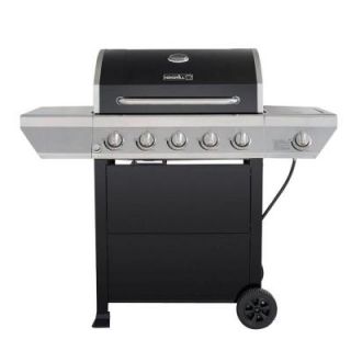 Nexgrill 5 Burner Propane Gas Grill with Side Burner in Black with Stainless Steel Control Panel 720 0888