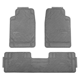 FH Group Grey All weather Rubber Full Set Car Floor Mats  