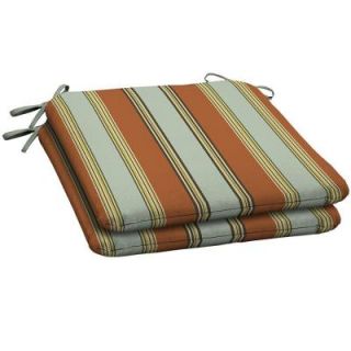 Hampton Bay Fontina Stripe Outdoor Seat Pad (2 Pack) AD20060B D9D2
