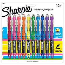Sharpie 1803277 Gel Highlighter, Assorted Colors, 5 per Pack 