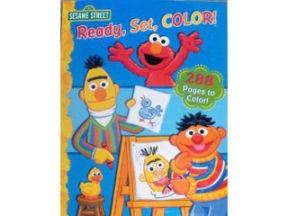 Sesame Street 288 Page Coloring Book   Ready, Set, Color 