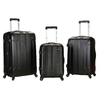 Rockland Luggage Sonic 3 Piece Expandable ABS Spinner Luggage Set