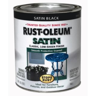 Rust Oleum Metal Saver Paint in Gloss Satin Black (7777 502)   Interior Paint