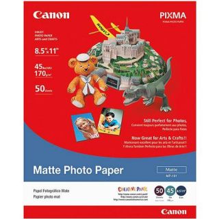 Canon Photo Paper Plus, Matte Finish, 8 1/2 x 11, 50 Sheets
