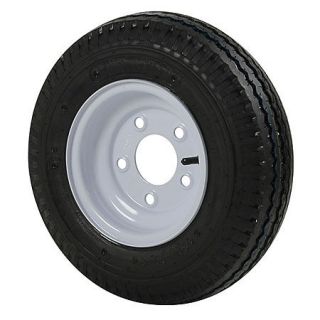 Kenda Loadstar 5.70 x 8 Bias Trailer Tire w/5 Lug Standard White Rim