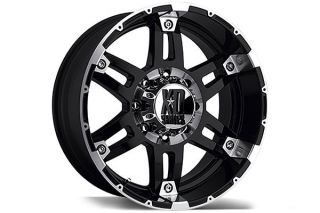XD Series XD79779068312N   6 x 5.5" Bolt Pattern Two Tone 17" x 9" 797 Spy Gloss Black Machined Wheels   Alloy Wheels & Rims