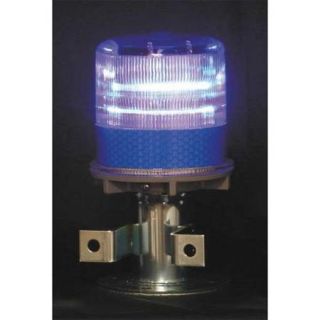TAPCO 3337 00004 Warning Light, (4) LED, Blue, Solar NiMH