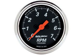 AutoMeter 1477   Range 0   7,000 RPM Chrome Bezel 2 1/16"   In Dash Mount Tachometer   Gauges