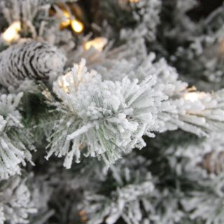 Northlight Seasonal 7.5 Flocked Victoria Pine Artificial Christmas