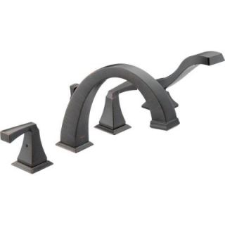 Delta Dryden 2 Handle Roman Tub with Handshower Trim Kit Only in Aged Pewter DISCONTINUED T4751 PT