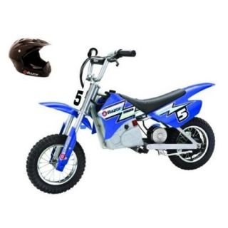 RAZOR 24V Dirt Rocket MX350 Electric Motorcycle Bike & Full Face Youth Helmet
