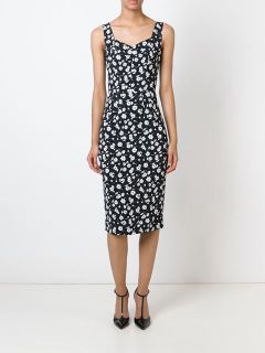 Dolce & Gabbana Floral Print Fitted Dress