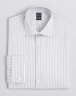 Ike Behar Stripe Dress Shirt   Classic Fit