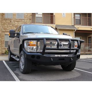 Road Armor Stealth Base Front Bumper With Titan II Guard 2008 2010 Ford Super Duty