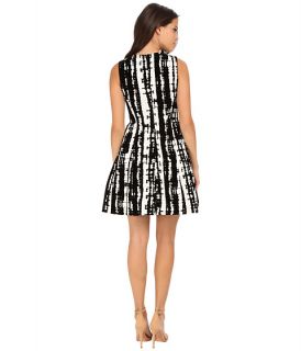 Calvin Klein Flocked Fit Flare Dress