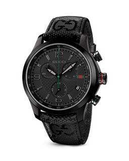 Gucci G Timeless Polished Black PVD Coated Stainless Steel Watch, 44mm
