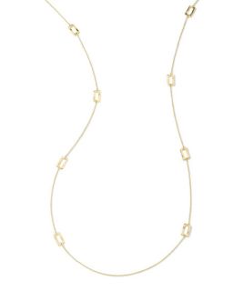 Ippolita Gold Rectangle Station Necklace, 40L