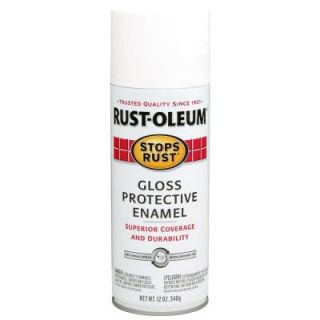 Rust Oleum Stops Rust 12 oz. White Gloss Protective Enamel Spray Paint (Case of 6) 7792830