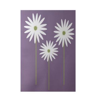 Daisy May Floral Print Hyacinth Indoor/Outdoor Area Rug by e by design
