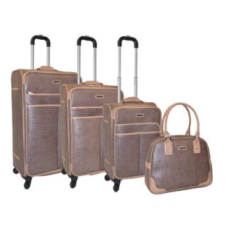 Adrienne Vittadini Woven 4 Piece Luggage Set