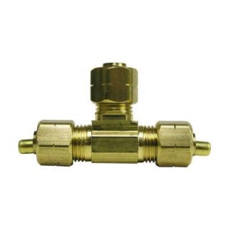 Sioux Chief 1/4 in. Lead Free Brass Compression Tee with Insert 909 200201