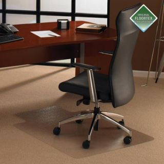 Cleartex UltiMAT Polycarbonate 47" x 35" Rectangle Gripper Chairmat with Lip